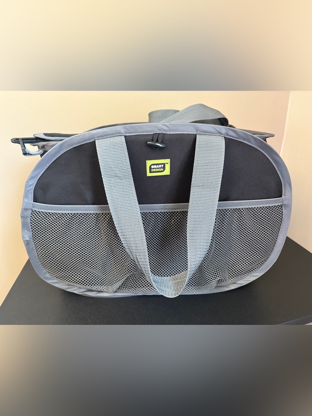 Smart Design Pop Up Compact Tote Organizer Bag Shoulder Strap & Handles -17x15”
